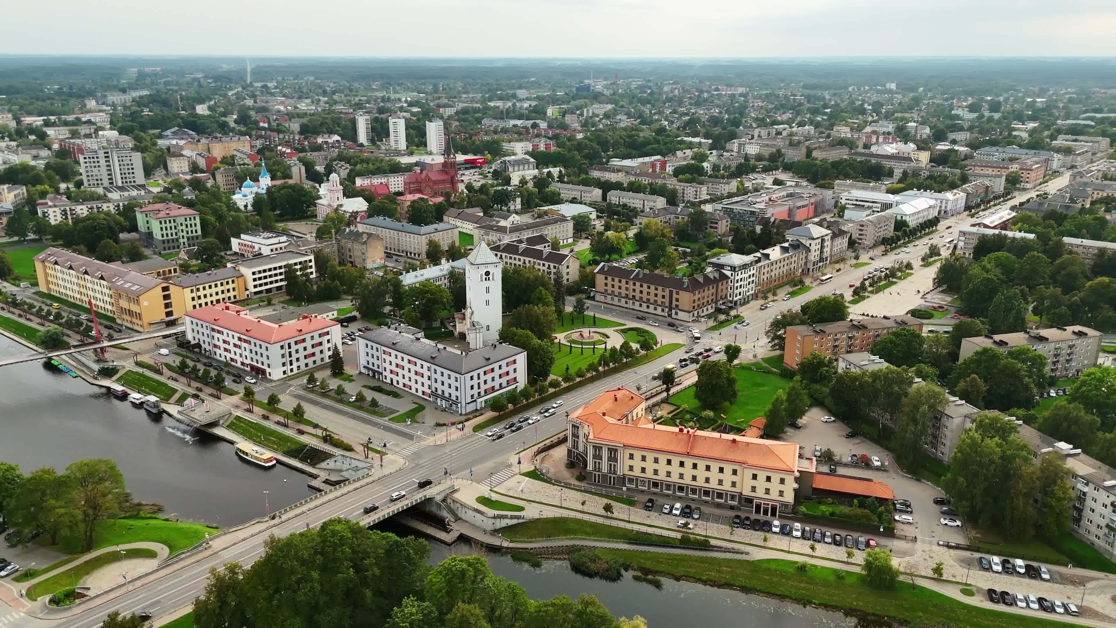 Jelgavas Centrs no putna lidojuma